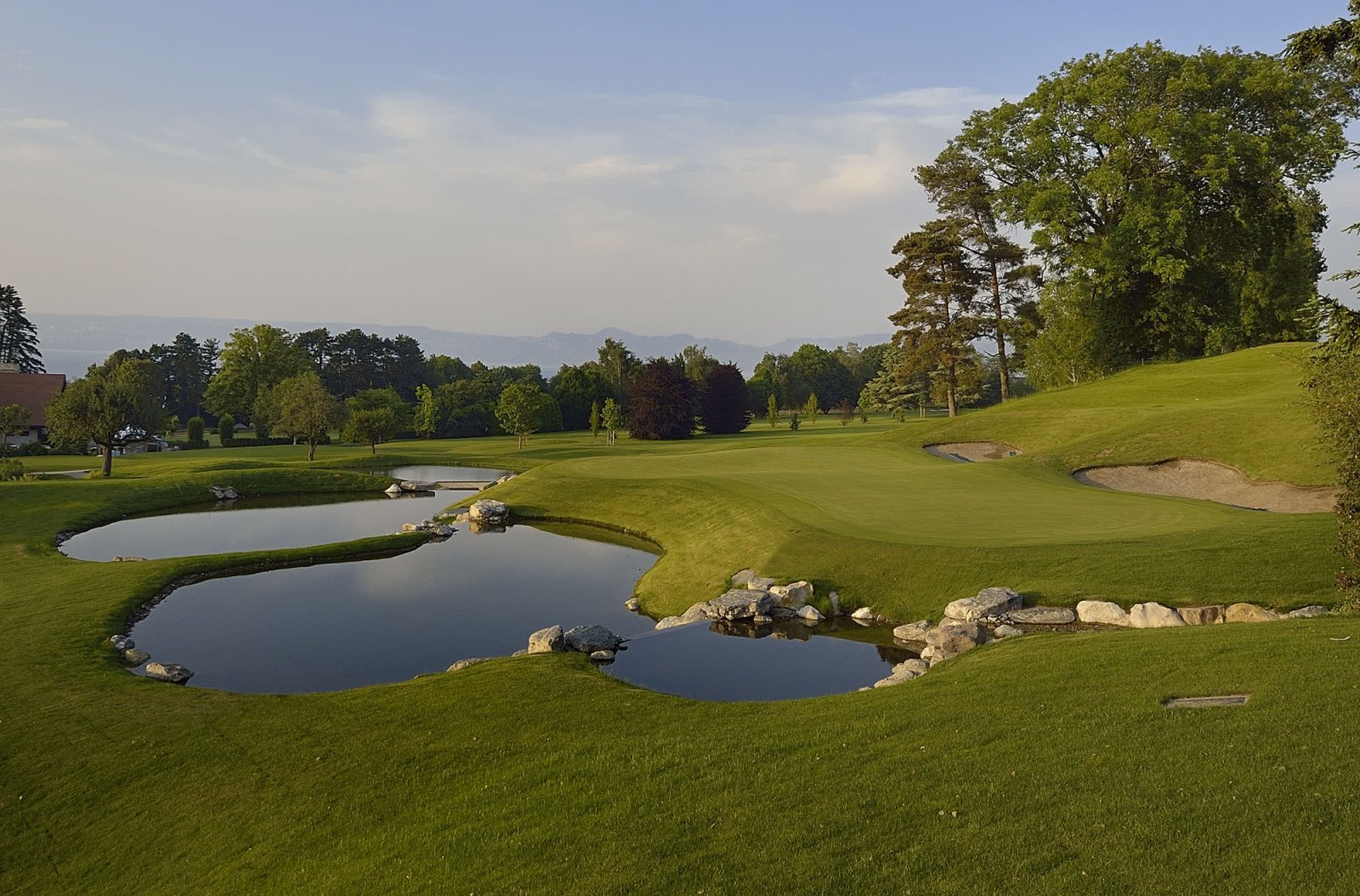 Évian Resort Golf Club - Green et bunkers