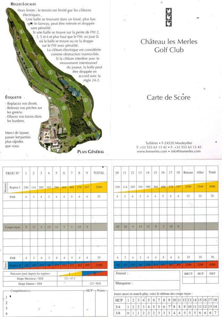 Golf Golf Hôtel Château les Merles