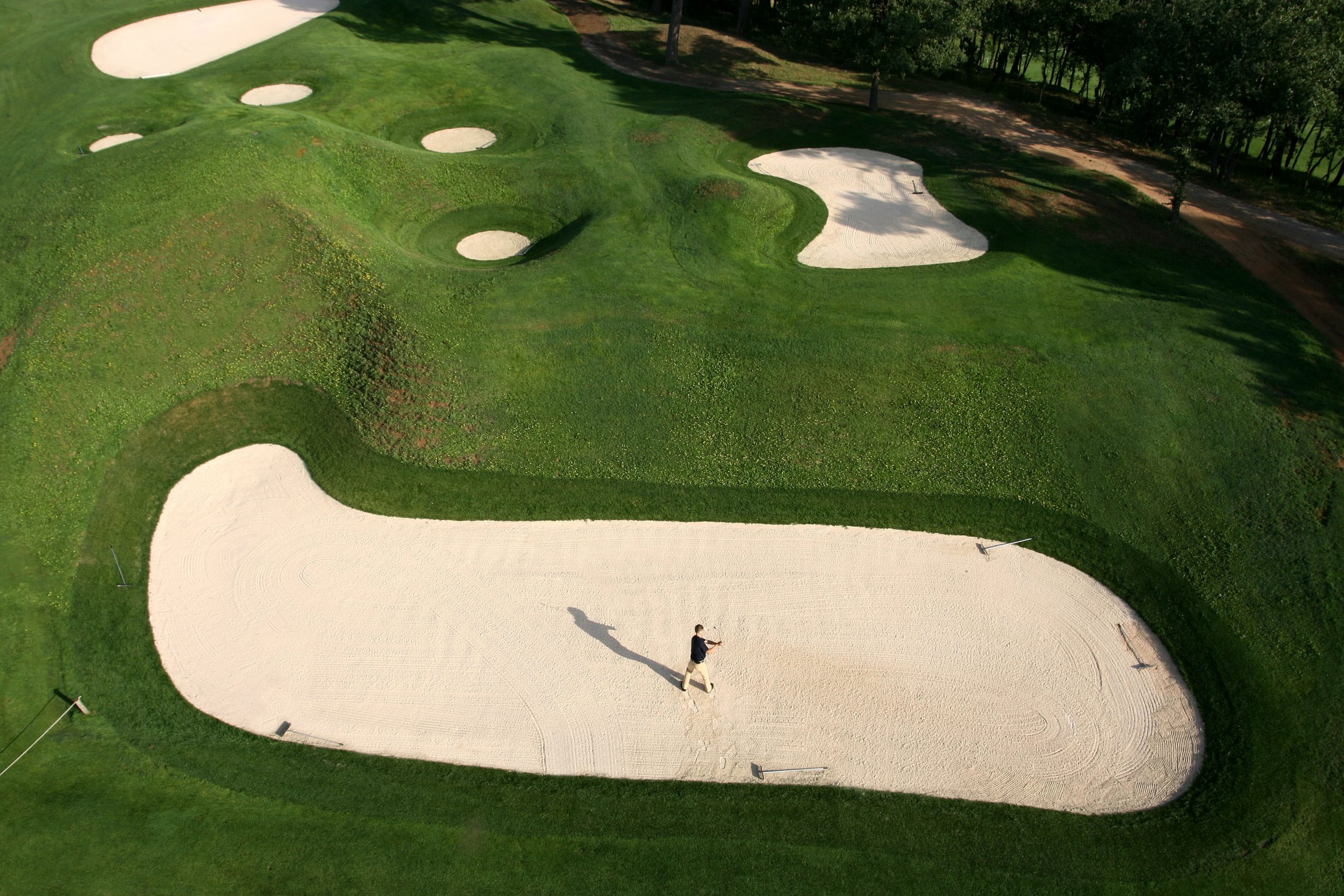 Golf de Barbaroux - Green et bunkers