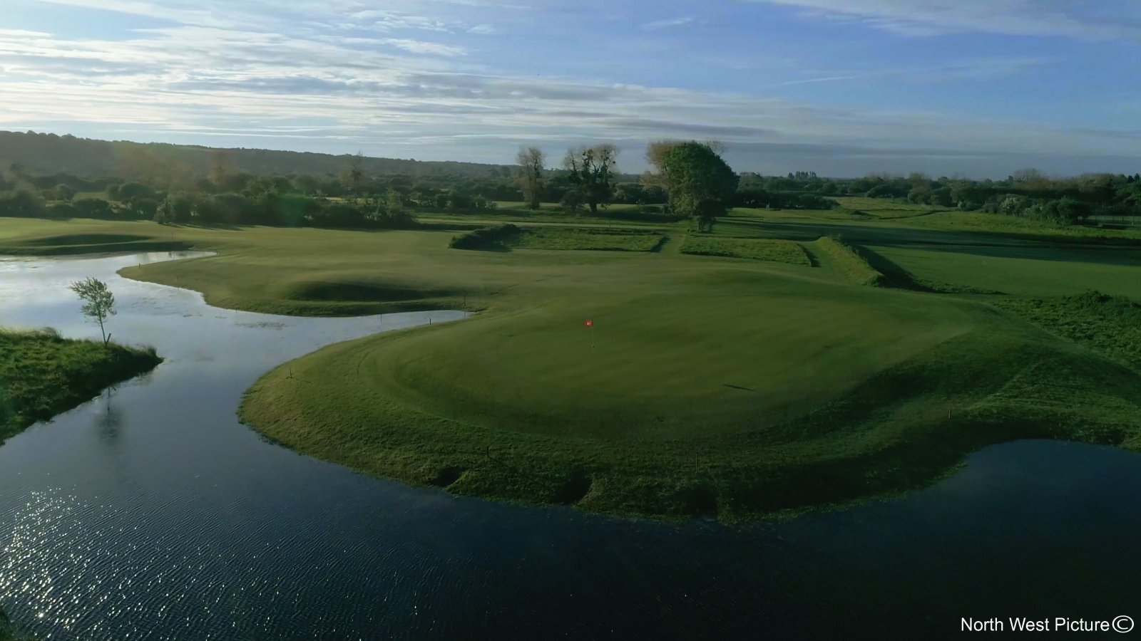 Golf de la Côte des Isles Barneville Carteret - Green et bunkers