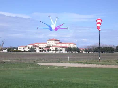 Golf de l’École de l’Air - Fairway et green du parcours