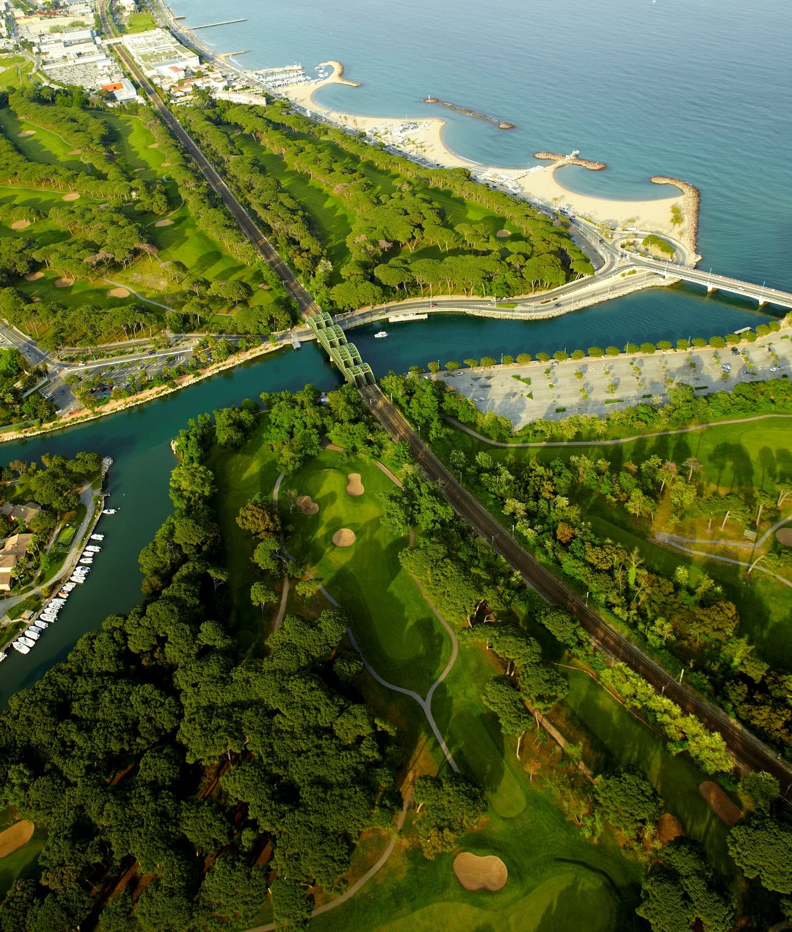 Old Course Cannes Mandelieu - Green et bunkers