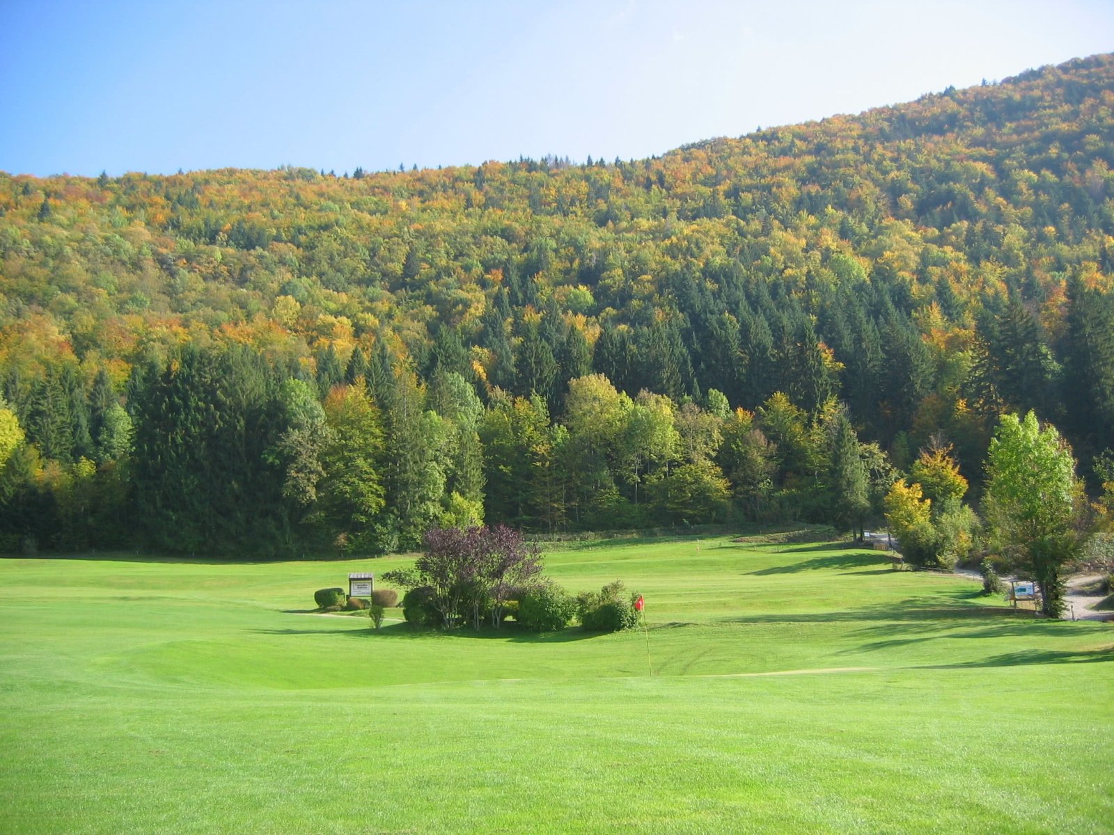 Golf de saint Claude - Green et bunkers