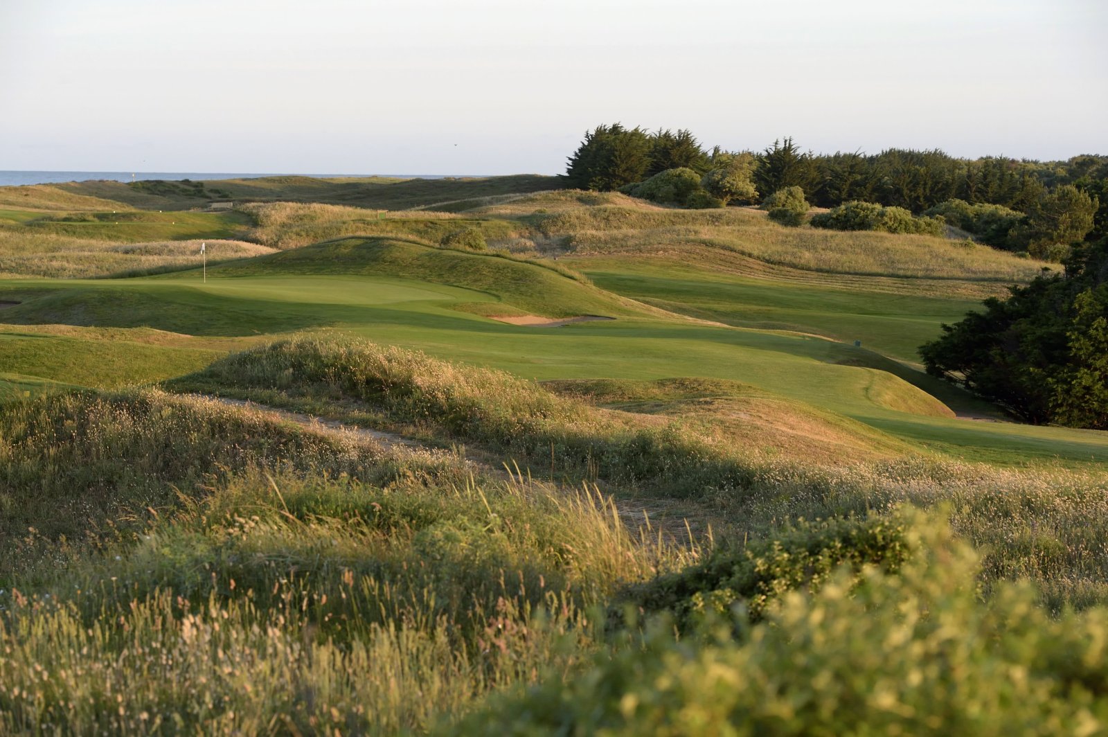 Golf de saint Jean de Monts - Green et bunkers