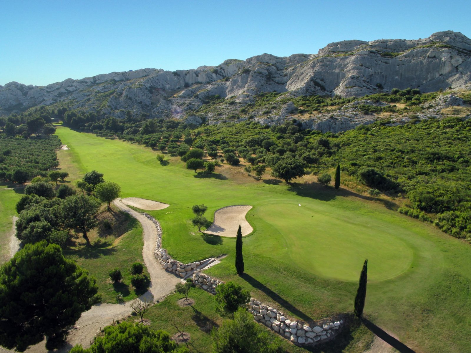 Golf de Servanes - Green et bunkers