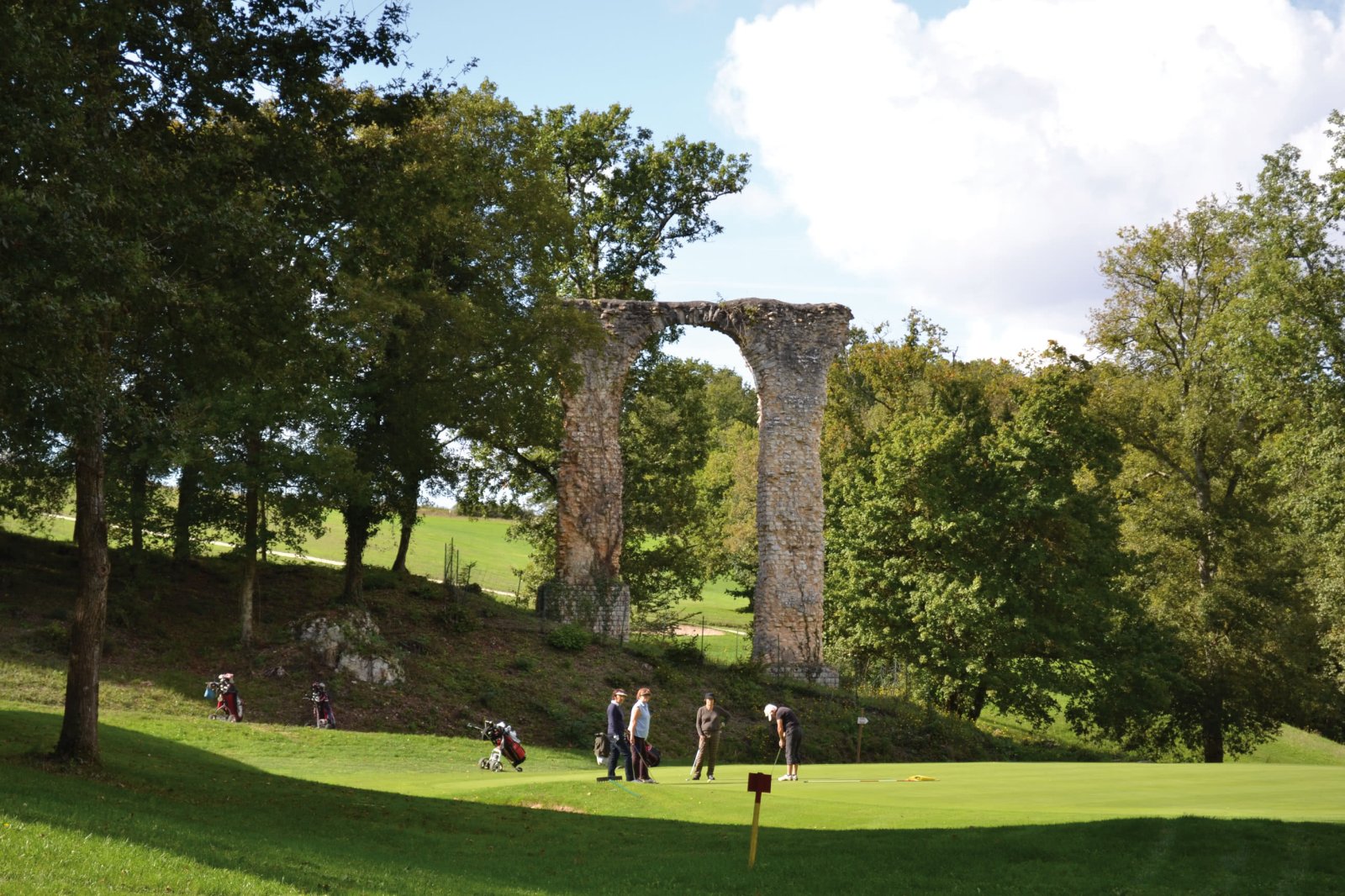 Golf du Château de la Vallade - Green et bunkers
